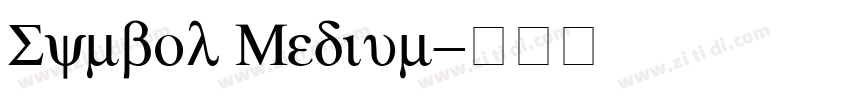 Symbol Medium字体转换